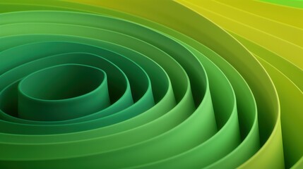 Obraz premium A vibrant blend of green and yellow hues creates a dynamic circular gradient, perfect for any background needs.