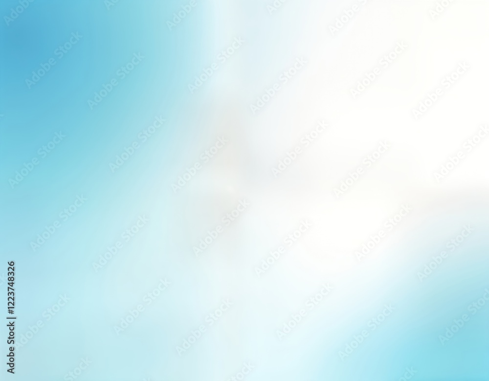 Leinwandbilder Abstract light blue gradient background with soft transitions. Smooth color blend creates modern visual effect. Trendy design suitable for minimal tech design luxury product presentation. Dynamic,
