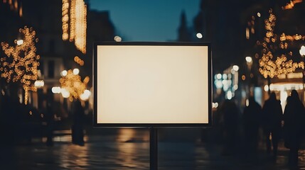 blank billboard on the street