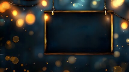 Obraz premium blank billboard at night