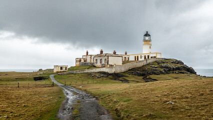 The Neist Point Lighthouse on the Isle of Skye, Scotland