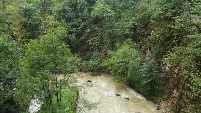 Source de la Loue, spring of river Loue, Ouhans, Doubs, Franche-Comte, France