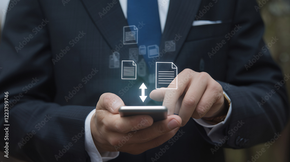 Poster Seamless Data Transfer: Mobile Cloud Solutions for Business. Secure File Sharing, Optimized Workflow, and Effortless Backups. Boost Productivity with Instant   