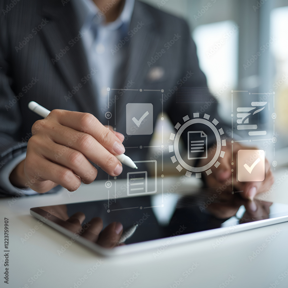 Aufkleber streamline your business: digital checklists for certification & quality assurance. boost efficiency