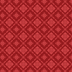 Red Ornament Traditional Pattern