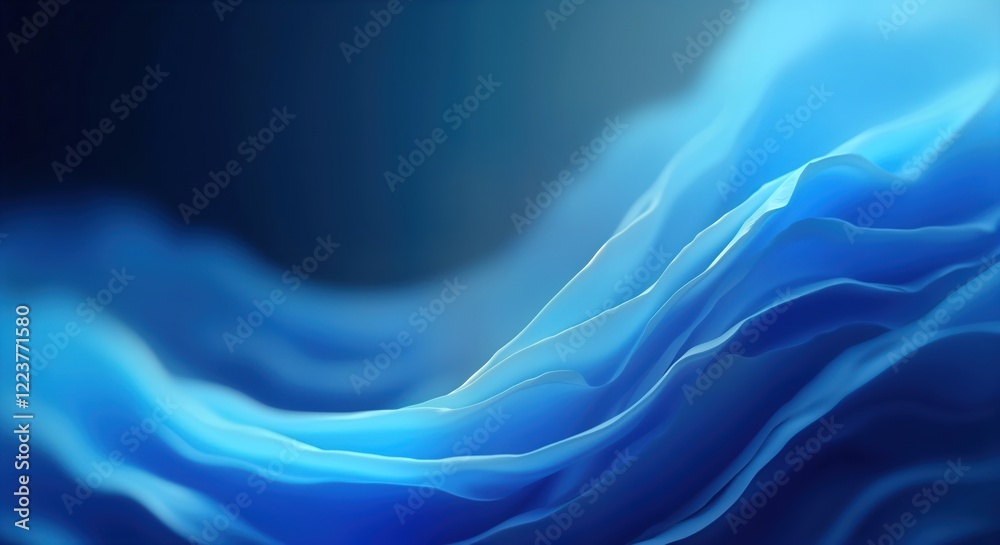 Leinwandbilder abstract blue gradient background design. modern, smooth texture. light blue shades blend into darke