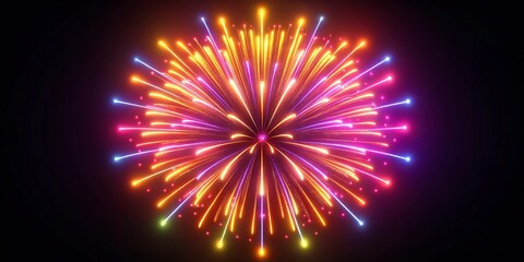 Fototapeta premium Festive Fireworks Display