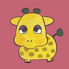 首の短いキリン