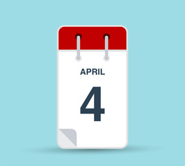 April 4 calendar icon