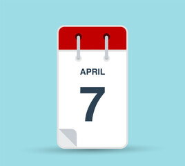 April 7 calendar icon