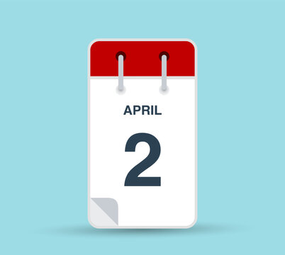 April 2 calendar icon