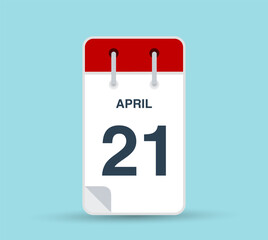 April 21 calendar icon