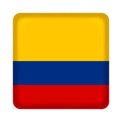 Colombia flag cube pin and badge