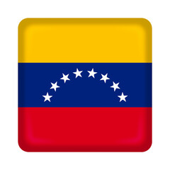 Venezuela flag cube pin and badge