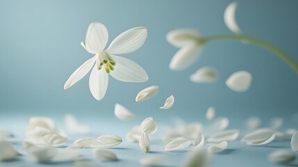 Obraz premium spring snowdrop flowers