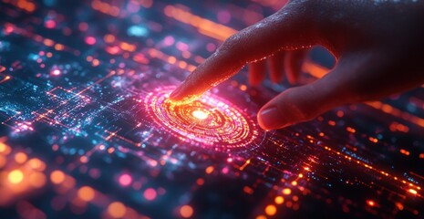 Businessman Interacts with Virtual Value Slider for Growth Performance and Financial Success