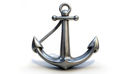 Metal Anchor 3D Render