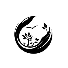 Obraz premium Nature's Embrace: A Circular Symbol of Environmental Harmony