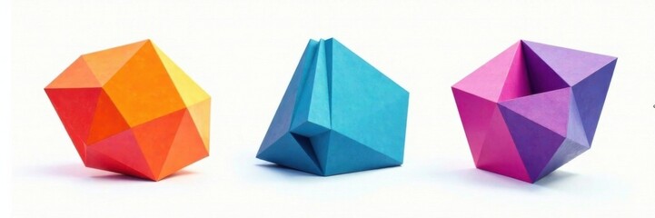 A set of three distinct colors arranged in a stylized geometric shape on a white background, Color scheme, Stylized geometry