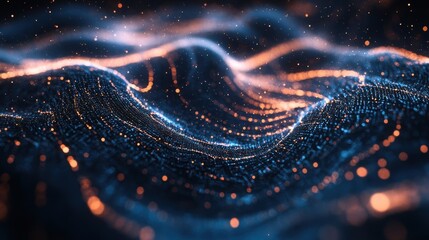 An upclose view of a lively digital artwork featuring swirling patterns and gradated shades that radiate outwards resembling a digital whirlpool of creativity and innovation.
