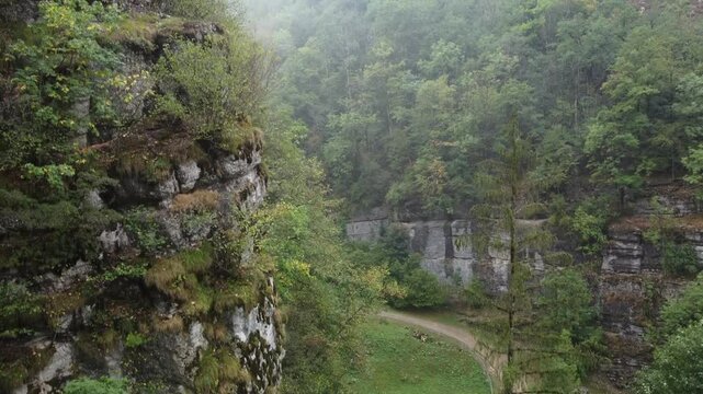 Source de la Loue, spring of river Loue, Ouhans, Doubs, Franche-Comte, France