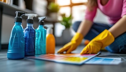 Supervisor meticulously reviews cleaning schedules, ensuring stringent adherence to regulatory compliance for food safety and hygiene This critical process maintains high standards of cleanliness and