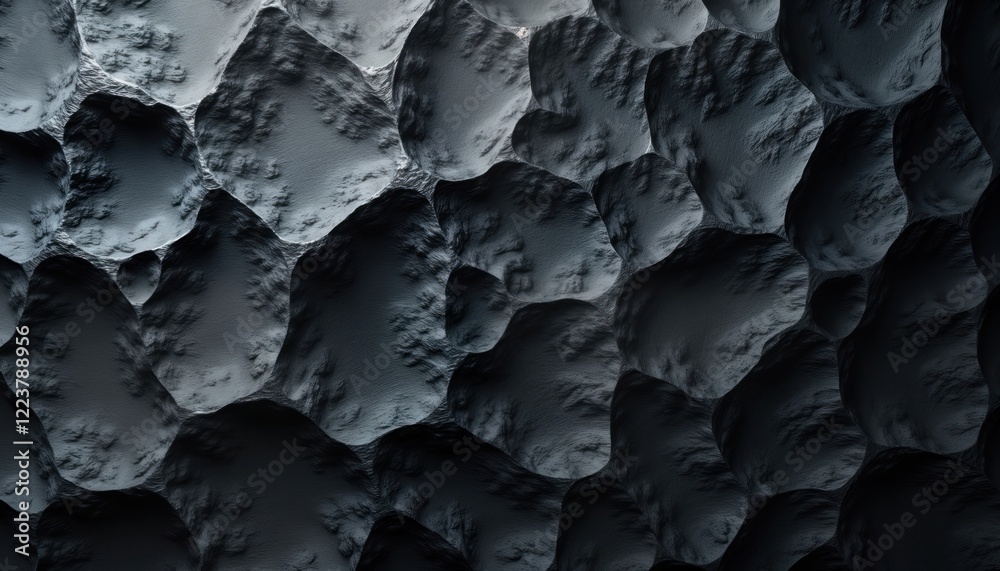Poster dark grey stone surface design. detailed rock texture pattern. modern material for decorative backgr
