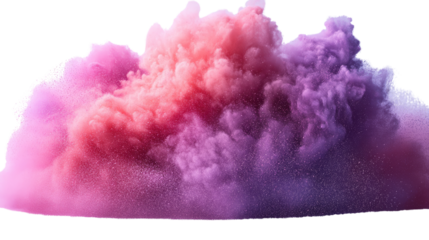 Abstract Cloud of Color: A vibrant, abstract cloud of pink and purple hues billows and swirls, creating a captivating visual experience. This high-resolution image is ideal for designs, backgrounds.