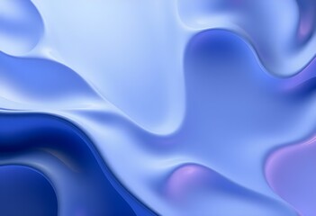 Obraz premium Blue Abstract Gradient Wavy Shape Futuristic Background, Wallpaper 3d rendering background, Growing Retro Wave Vector Background