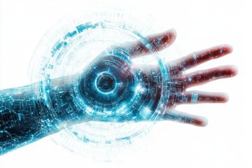 Obraz premium Tracking Consumer Engagement with Emerging Technologies A Longitudinal Study of Futuristic Marketing Research This image showcases the evolving relationship between consumers and innovative