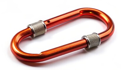 Orange Aluminum Carabiner Clip