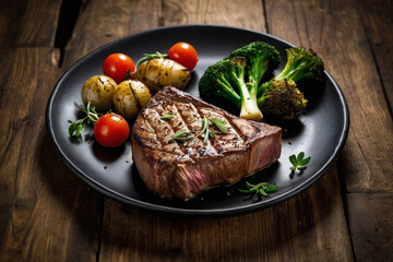 A delicious T bone steak