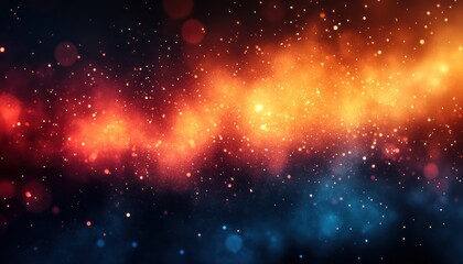 Soft Gradient Abstract Background with Warm Orange and Cool Blue Tones