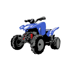 Fototapeta premium ATV vehicle illustration design template PNG