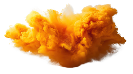 Amber Explosion: A vibrant, dynamic burst of amber-colored smoke or paint creates a captivating abstract image, full of energy and movement.  The color is rich and intense.