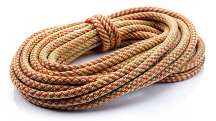 Obraz premium Coiled Rope with Diagonal Pattern