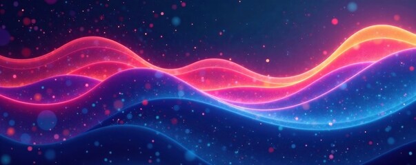 Obraz premium Geometric wave design element, geometric shapes, wave motif