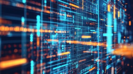 A series of holographic billboards tered across a digital landscape flickering with falling percentages and prices embodying the consumers diminishing power.