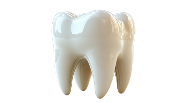 Healthy Smile: A close-up of a gleaming white tooth, symbolizing oral hygiene, dental care, and the importance of a healthy smile.