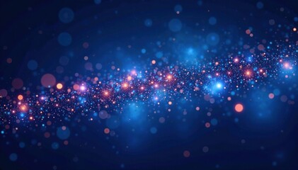 Luminous starfield against a deep blue background, luminous, celestial, night sky