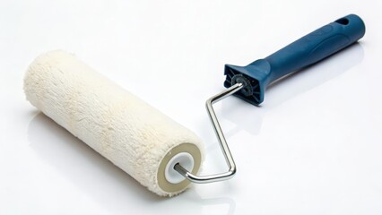 Paint Roller on White Background