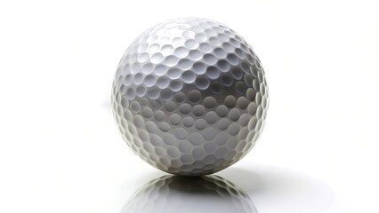 Golf Ball on White Background