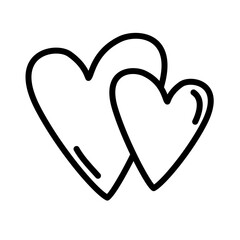 Valentine outline element icon cute 
