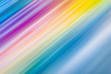 Colorful diagonal lines create an engaging abstract background, featuring a vibrant gradient transitioning smoothly from deep blue to bright yellow and rich purple hues
