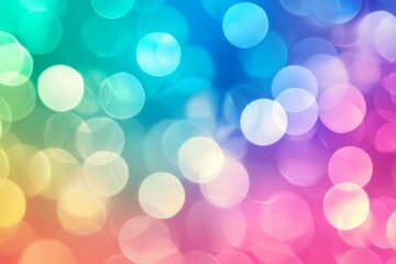 Obraz premium Colorful bokeh lights creating a vibrant and festive background, perfect for celebrations, holidays, or any project that needs a touch of magic and sparkle