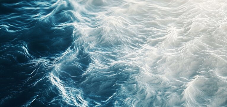 Gentle ocean waves creating a serene and calming atmosphere, enhancing projects focused on nature, relaxation, travel, or wellness with their soothing and tranquil presence