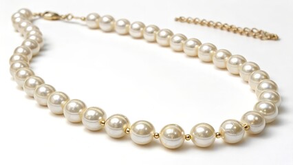 Pearl Necklace with Gold Clasp