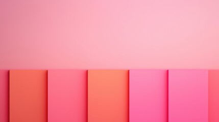 Fototapeta premium Soft Pink and Peach Background with Geometric Shapes and Texture