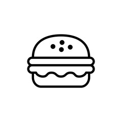 Burger icon logo design. burger sign and symbol. hamburger