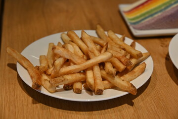 french fries on a plate